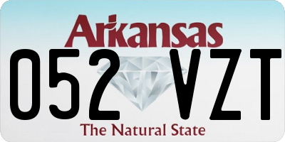 AR license plate 052VZT
