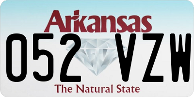 AR license plate 052VZW