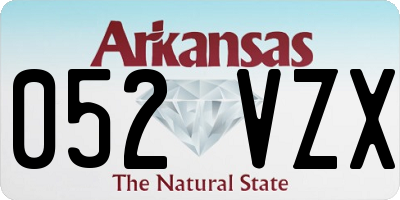 AR license plate 052VZX