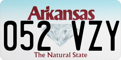 AR license plate 052VZY