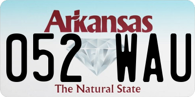 AR license plate 052WAU