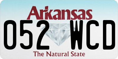 AR license plate 052WCD