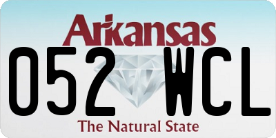 AR license plate 052WCL