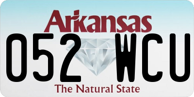 AR license plate 052WCU