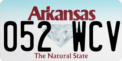 AR license plate 052WCV