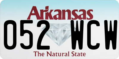AR license plate 052WCW