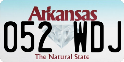AR license plate 052WDJ