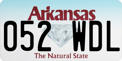 AR license plate 052WDL