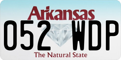 AR license plate 052WDP