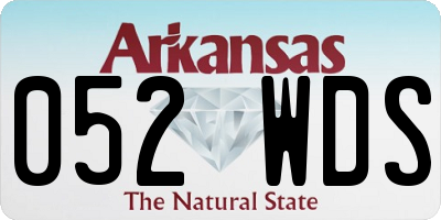 AR license plate 052WDS