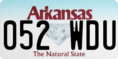 AR license plate 052WDU