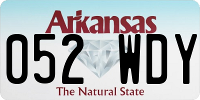 AR license plate 052WDY