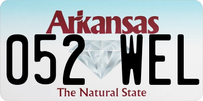 AR license plate 052WEL