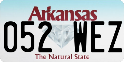 AR license plate 052WEZ