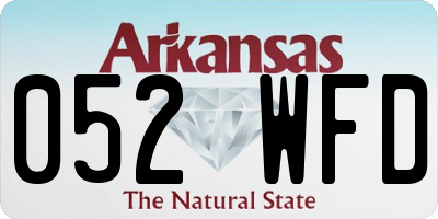 AR license plate 052WFD