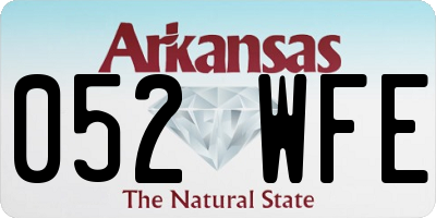 AR license plate 052WFE