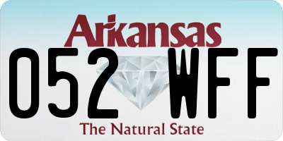 AR license plate 052WFF