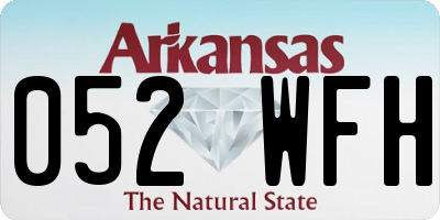 AR license plate 052WFH