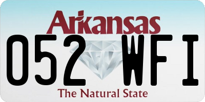 AR license plate 052WFI