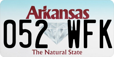 AR license plate 052WFK