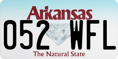 AR license plate 052WFL