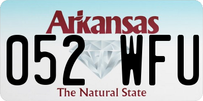 AR license plate 052WFU