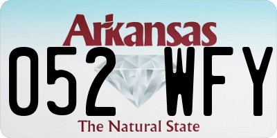 AR license plate 052WFY
