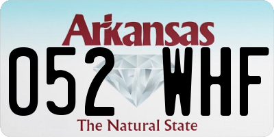 AR license plate 052WHF