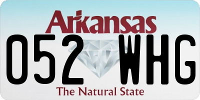 AR license plate 052WHG