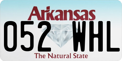 AR license plate 052WHL