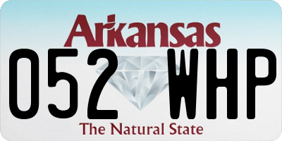 AR license plate 052WHP
