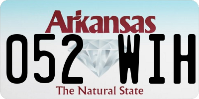 AR license plate 052WIH
