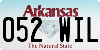 AR license plate 052WIL