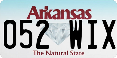 AR license plate 052WIX