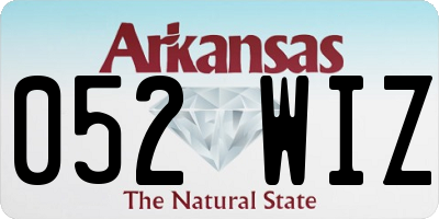 AR license plate 052WIZ