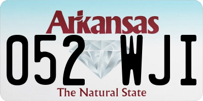 AR license plate 052WJI