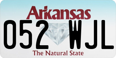 AR license plate 052WJL