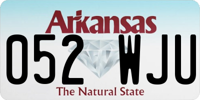 AR license plate 052WJU