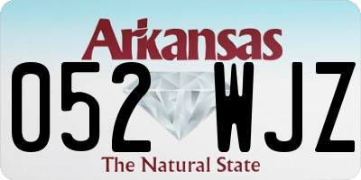 AR license plate 052WJZ
