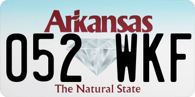 AR license plate 052WKF