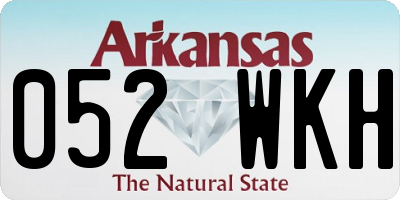 AR license plate 052WKH