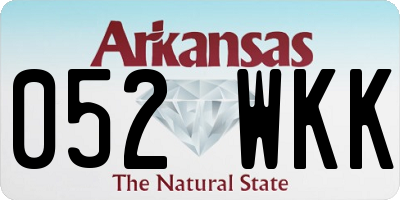 AR license plate 052WKK