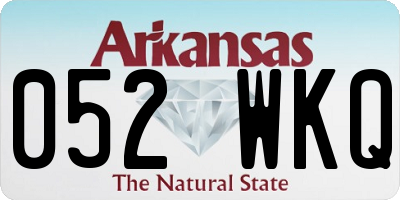 AR license plate 052WKQ
