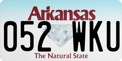 AR license plate 052WKU