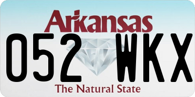 AR license plate 052WKX