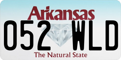 AR license plate 052WLD