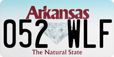 AR license plate 052WLF