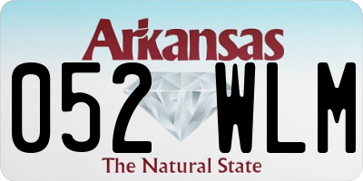 AR license plate 052WLM
