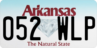 AR license plate 052WLP