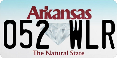 AR license plate 052WLR